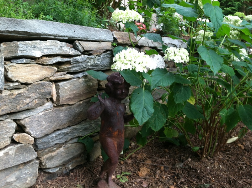 Drystack stone wall