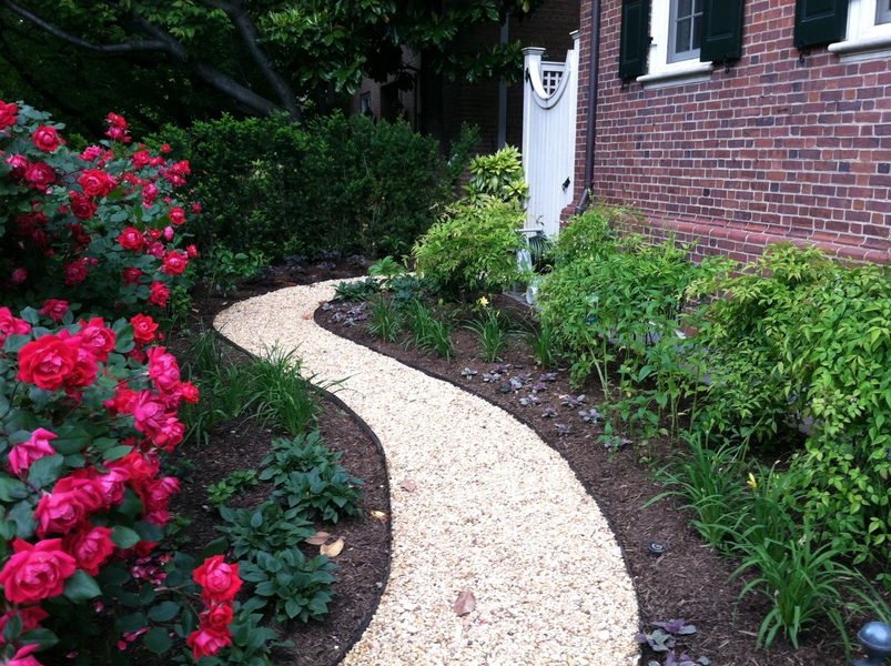 Pea Gravel Garden Path in Washington, DC